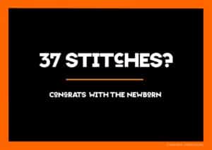 37 stitches?